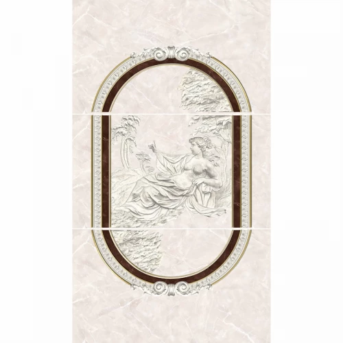 Панно InterCerama Pietra коричневый (компл. из 3-х шт.) 69*40 см