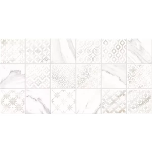 Плитка настенная Alma Ceramica Fresco рельефная глянцевая белая TWU2550FRC17 50х24,9 см