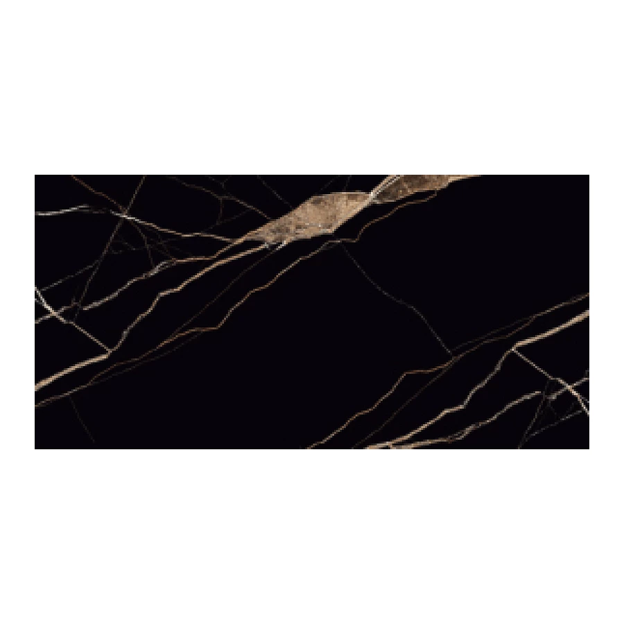 Плитка керамогранитная Azario Volcano black High Glossy P3110821120HG 120х60 см