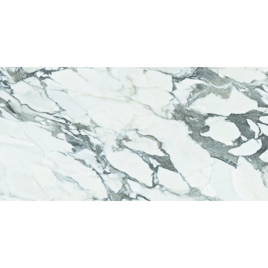 Керамогранит lamore Ceramic Gloss 60х120 Derby Natural глянцевый бело-серый 60/120-020 120х60 см
