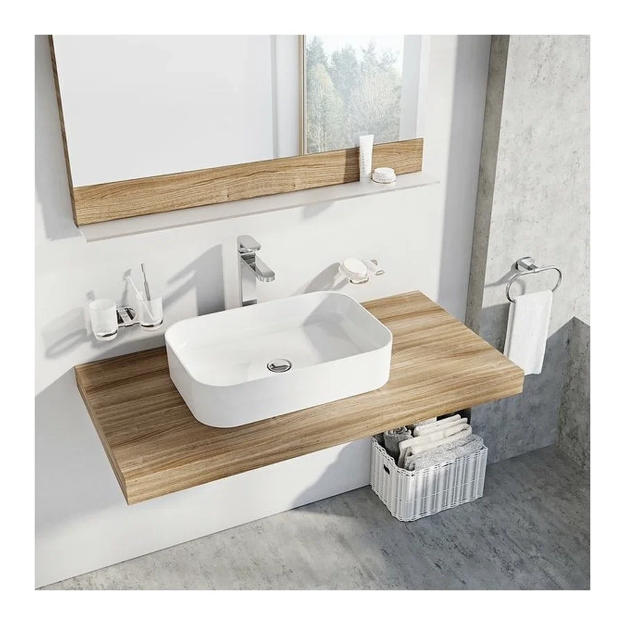 Умывальник Ravak Ceramic 550 R Slim белый 55x37 см