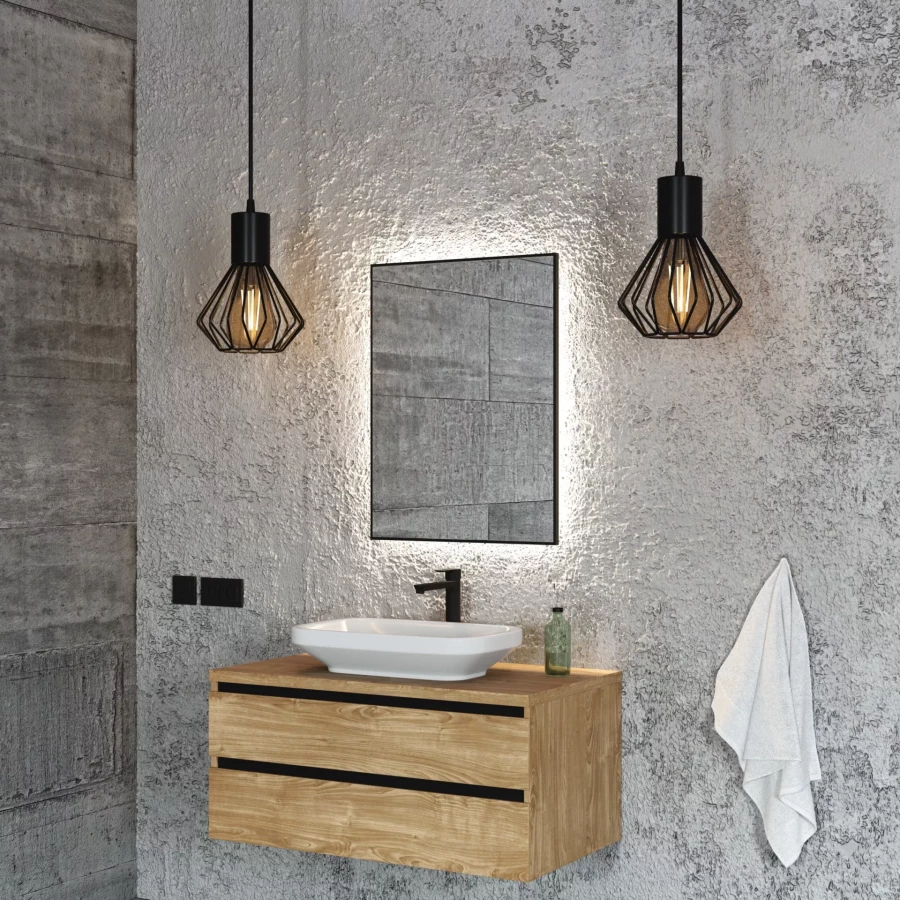 Зеркало Mebelvann с подсветкой Позитано Z_PTN_BL_800х600 60x80 см