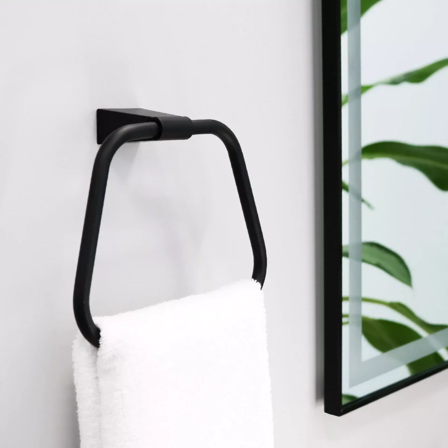 Зеркало Fixsen led с подсветкой прямоугольное черное FX-2090B 90х70 см