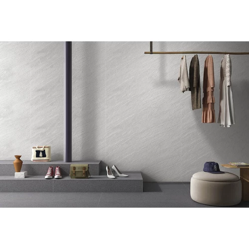 Керамогранит Art&Natura Slate Silver Relief Matt матовый серый 141.113.1181 120x60 см