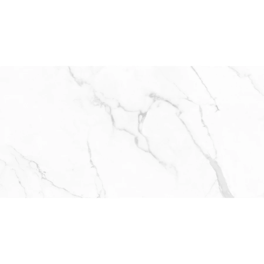 Керамогранит Cersanit Futura тонкий Deep Calacatta полированный белый ректификат A17127 120х60 см