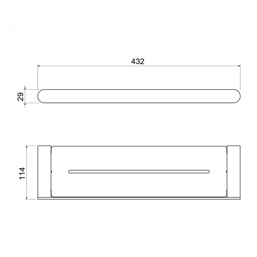 Полка Timo Saona черное золото 13073/18