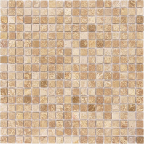 Мозаика из натурального камня Caramelle Mosaic Emperador Light POL жёлто-коричневый 30,5x30,5 см