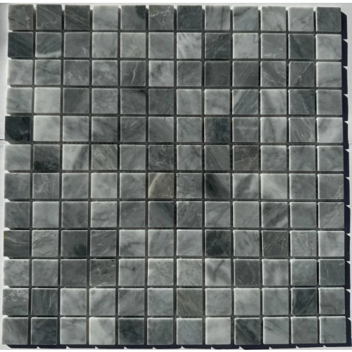 Мозаика Pixel mosaic Мрамор Ice Grey чип 23х23 мм сетка Полированная PIX 336 30,5х30,5 см