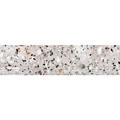 Ступень ProGRES Evia Terrazzo серый NR0371 120х30 см