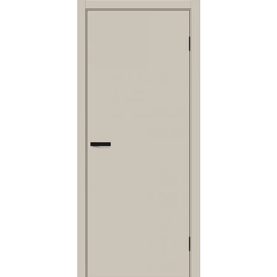 Межкомнатная дверь Bravo Браво-0.П 210x80 экошпон Bravo A полотно глухое цвет Cream Silk