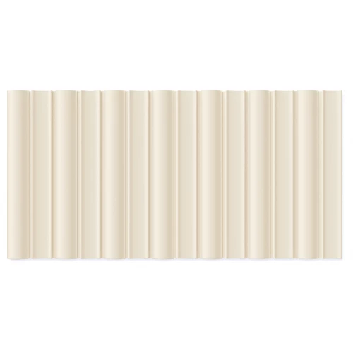 Плитка керамическая WOW Фэйсэс Барс Боне / Faces Bars Bone матовая бежевая 133420 25х12,5 см