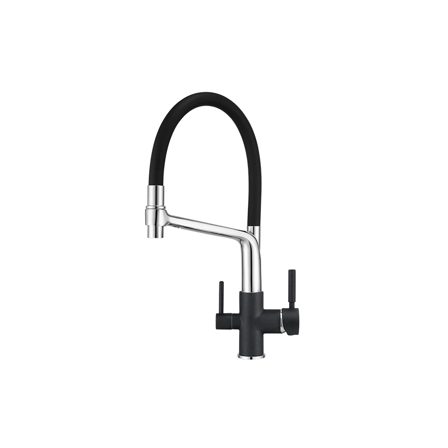 Смеситель для кухни Granula 0083 шварц