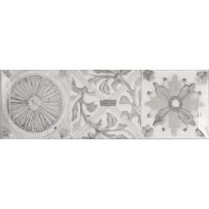 Плитка настенная Monopole Antique gris brillo bisel 30х10 см