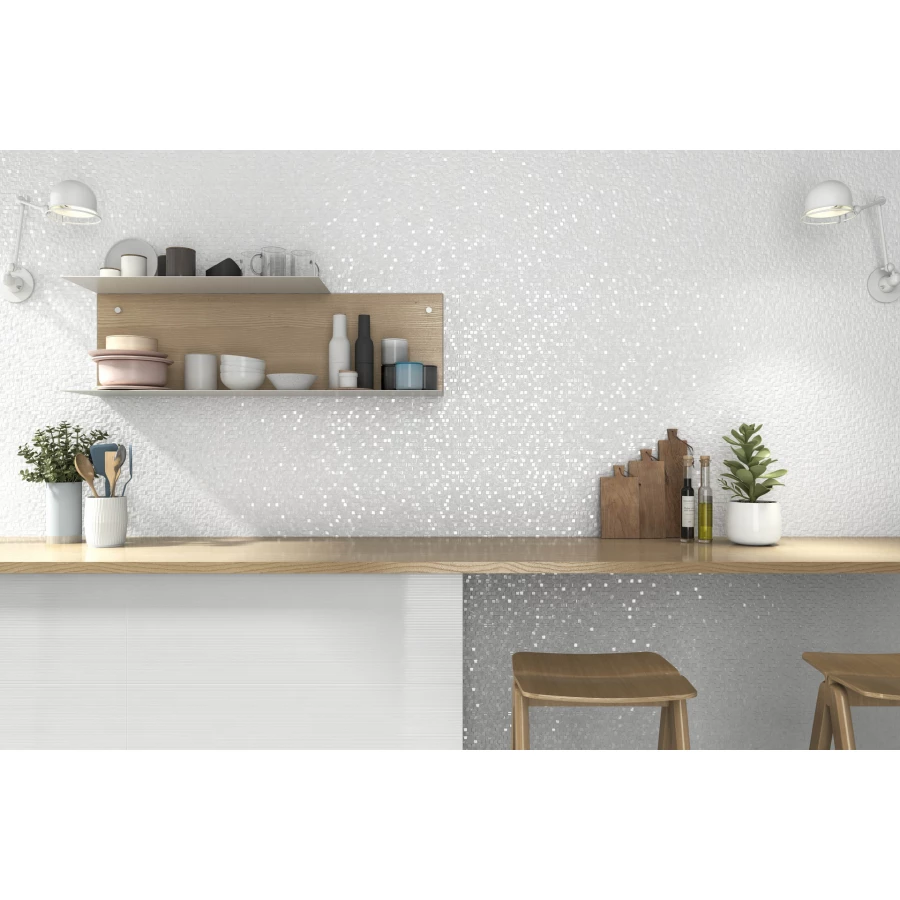 Плитка настенная Emigres Hit Mos Gris R 75х25 см