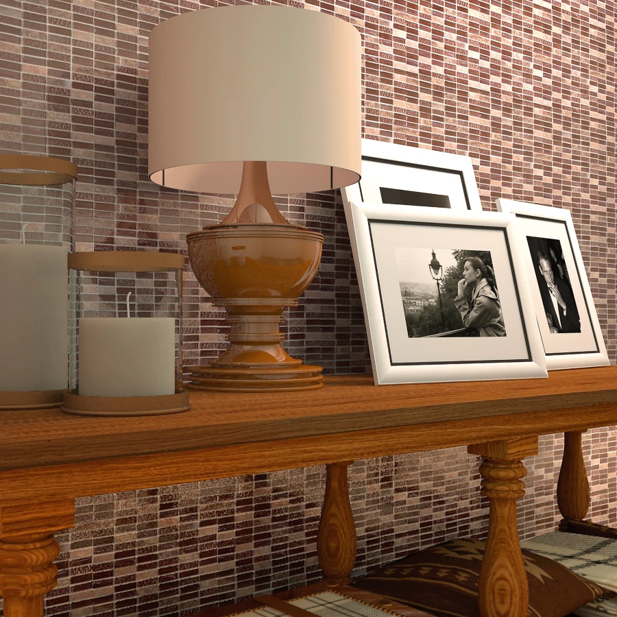 Стеклянная c камнем