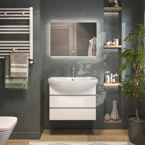 Тумба под раковину Vigo Wing 600-0-2 навесная белый tp.WIN.BAL.60.2Y белый