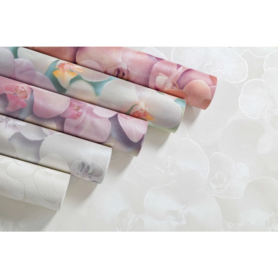 Обои флизелиновые Palitra Home HomeColor Orchid розовые HC71421-25 1.06х10.05 м