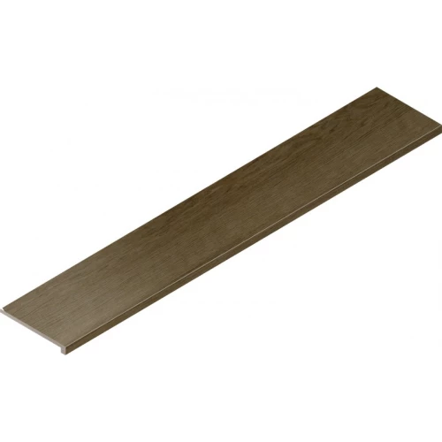 Ступень фронтальная из керамогранита Italon Аура Классик Пэппер матовая коричневая 620070003178 160х33 см