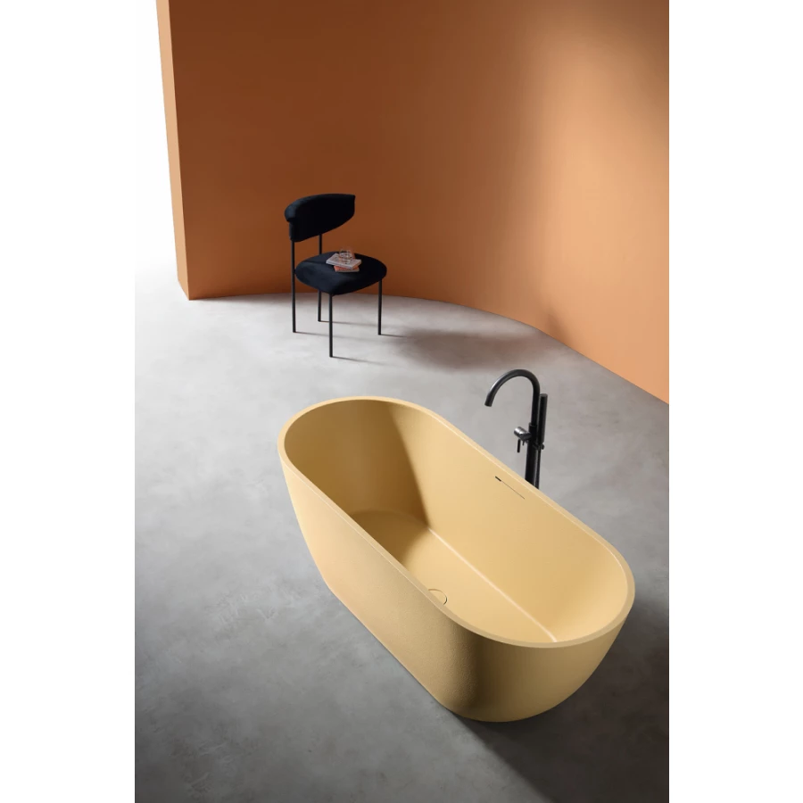 Ванна из искусственного камня Abber Frankfurt песочная матовая AM9941MS 170x75 см