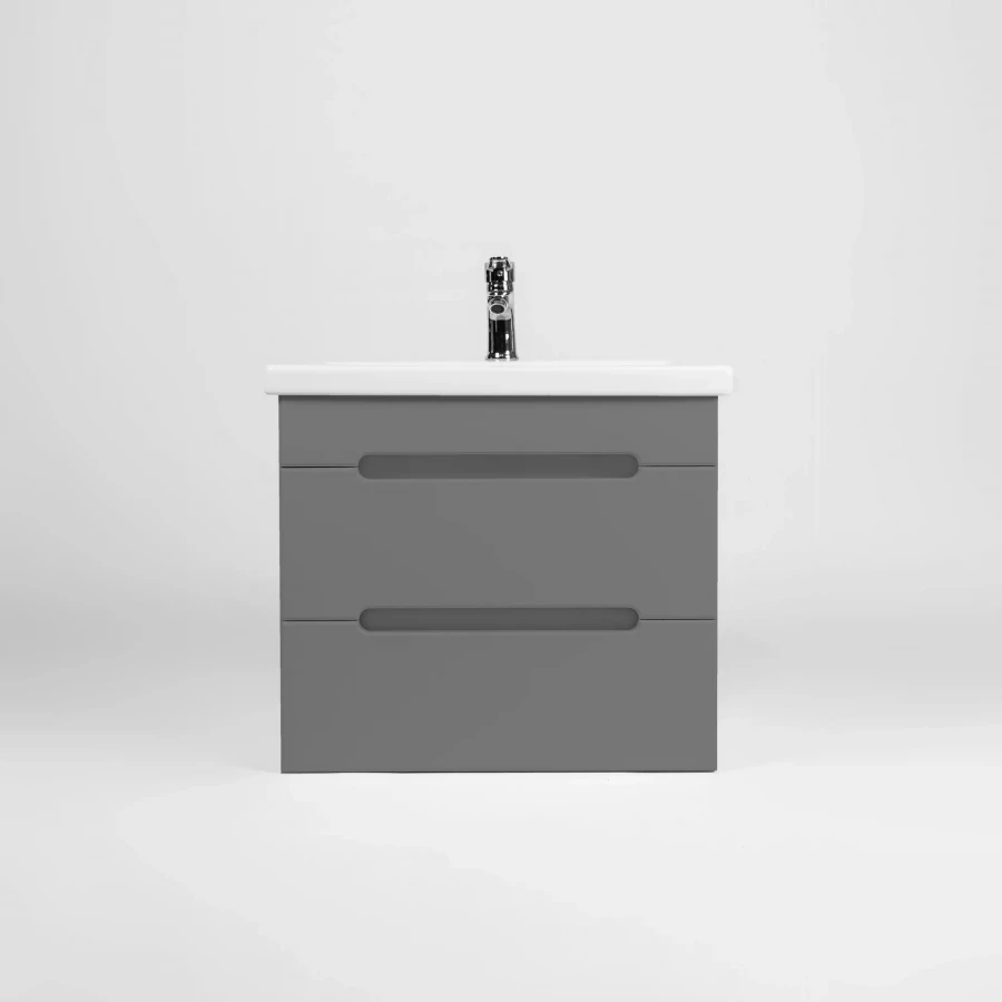 Тумба Viant Марсель Cомо 80 2 ящика подвесная графит VMAR80COG-T2YP 42.5х76х50 см