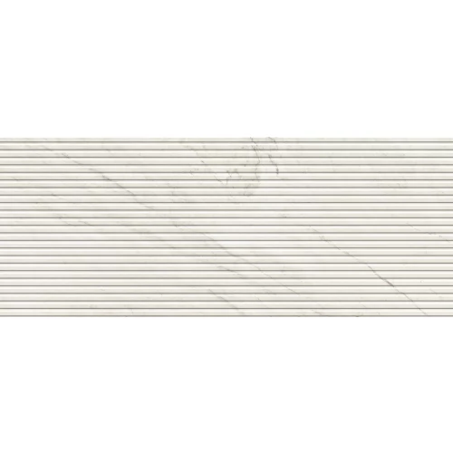 Плитка настенная Porcelanosa Глем Вхите Лине / Glem White Line матовая белая 100354916 150х59,6 см