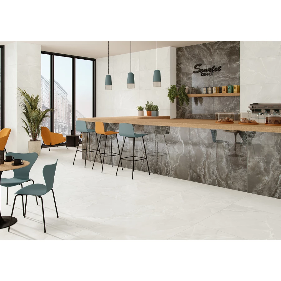 Керамогранит Stn ceramica P.E.Scarlet Soft White Matt Rect 100х100 см