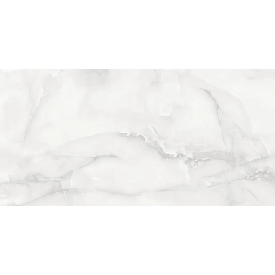 Керамогранит Duna Snow Onyx Ice Satin полуматовый белый RP-238588 120х60 см