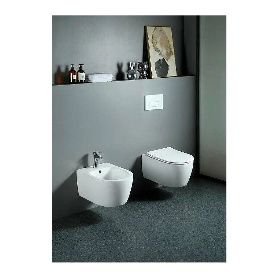 Биде Aquatek Европа new подвесное белое AQ1006-00 53.5x36x25 см