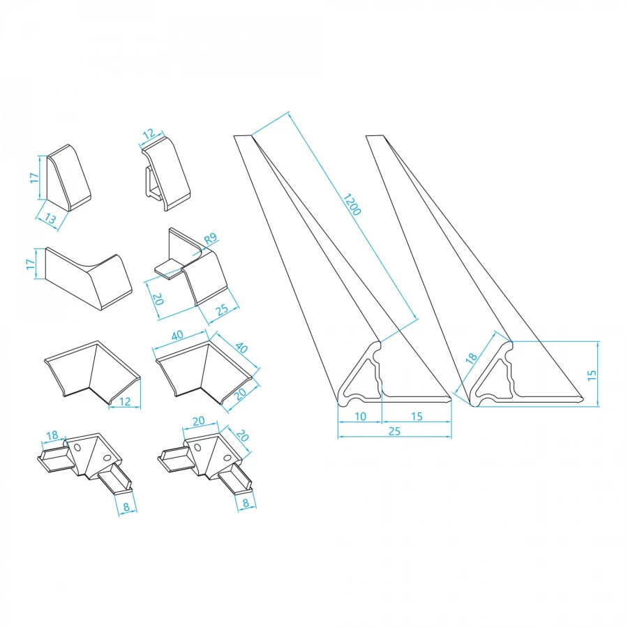 Декоративный бордюр для поддонов RGW B-01 46270112-01