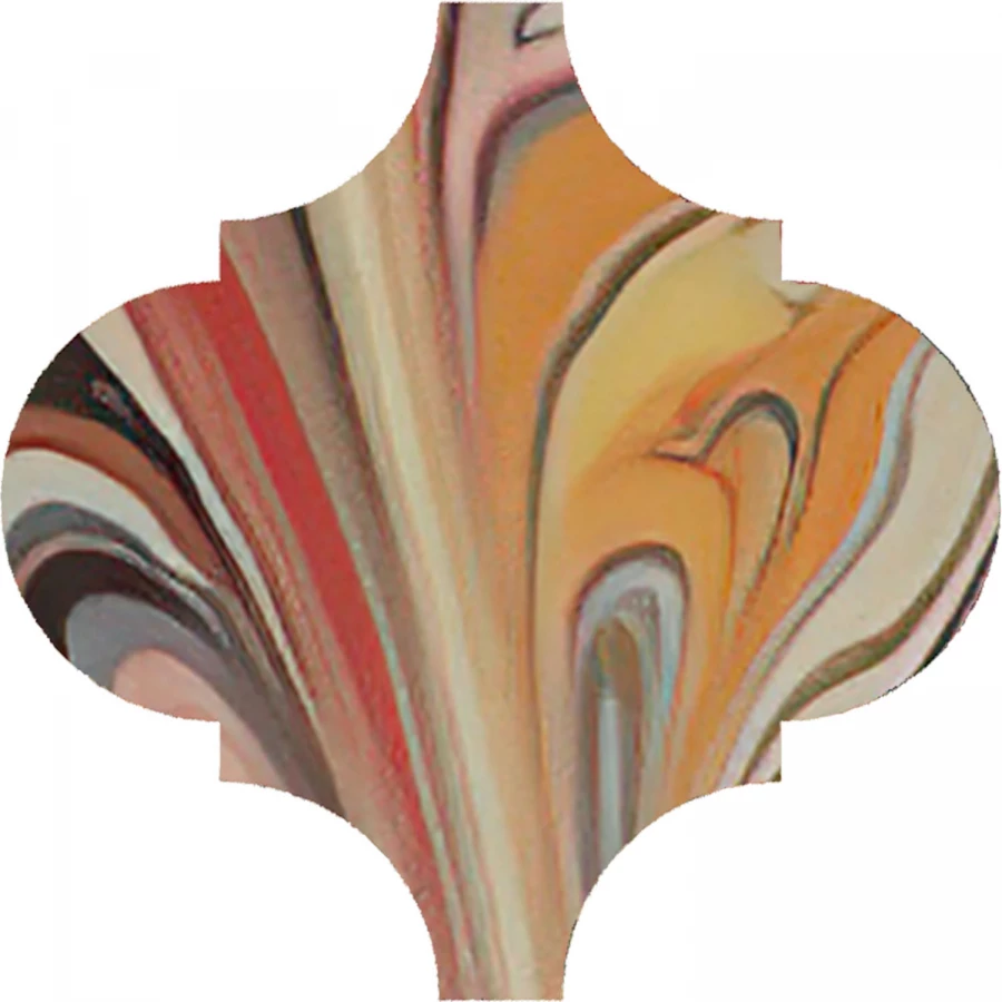 Декор Kerama Marazzi Арабески Венеция матовый красный VT/A625/65000 6,5x6,5 см