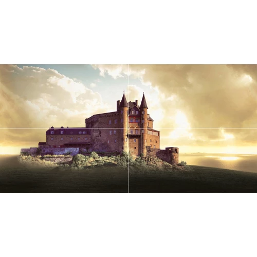 Панно Ceramica Classic Castle P4D194 80х40 см (из 4 плиток)