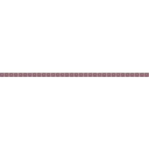 Бордюр разрезной Роскошная мозайка Бусинка люстрированный розовый 1,3х25 