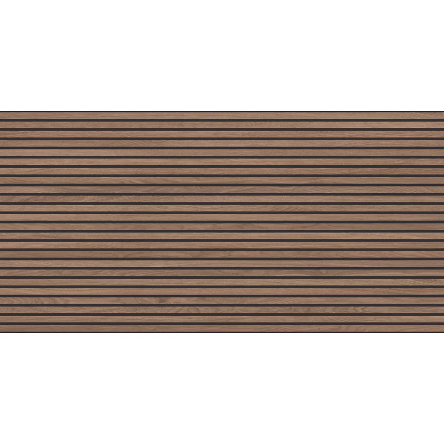 Керамогранит Laparet Wood Canarium Wenge Stripes матовый карвинг коричневый 120х60 см