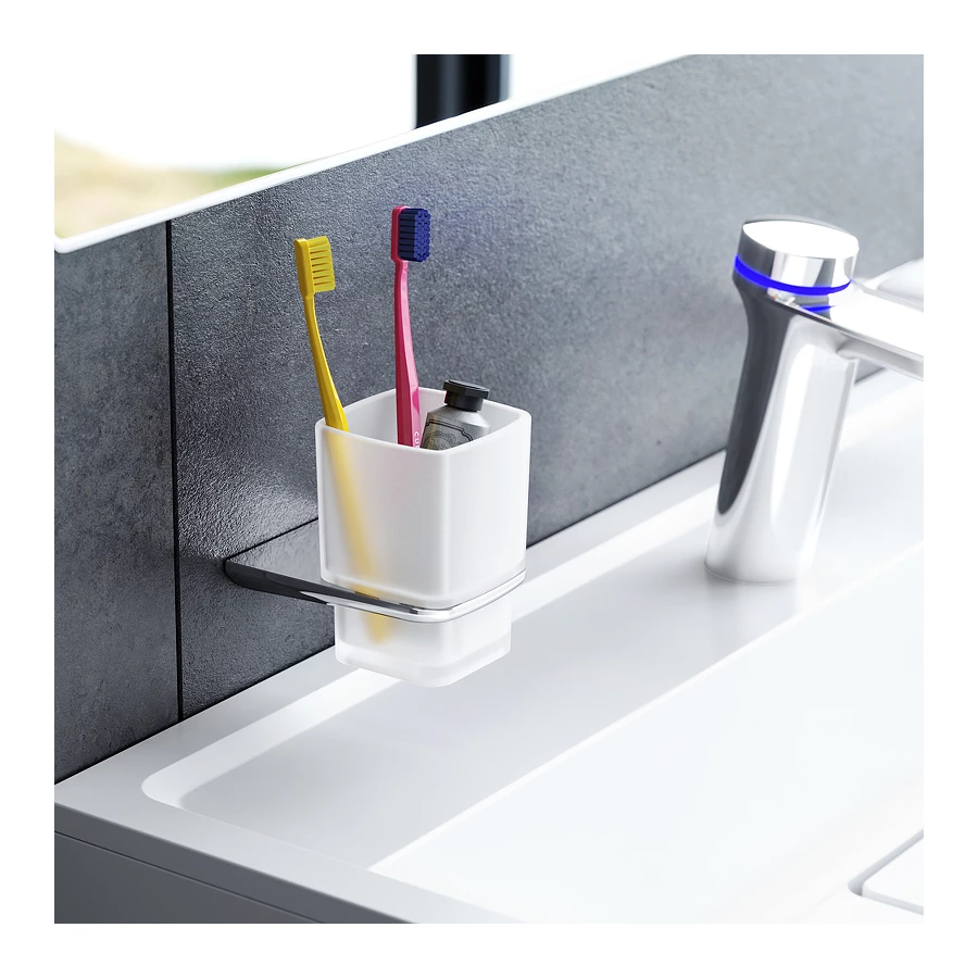 Стеклянный стакан с настенным держателем Am Pm Inspire V2.0 A50A34300