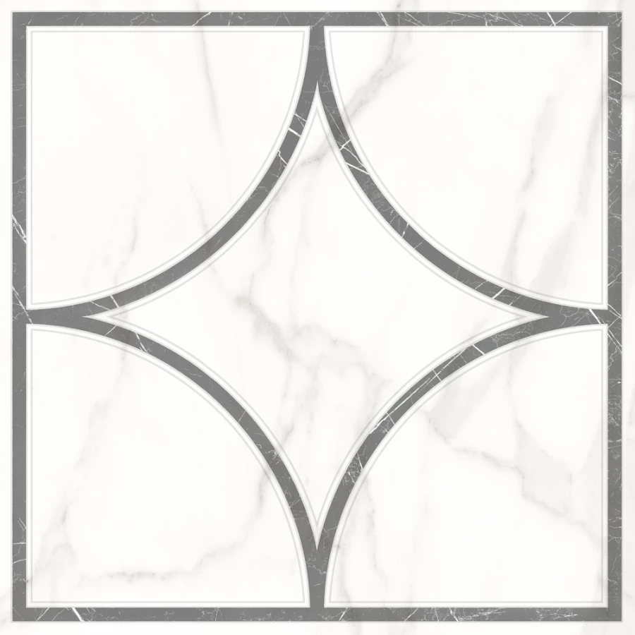 Декор Lasselsberger Ceramics Каррара Нова Геометрия 7346-0002 45х45 см