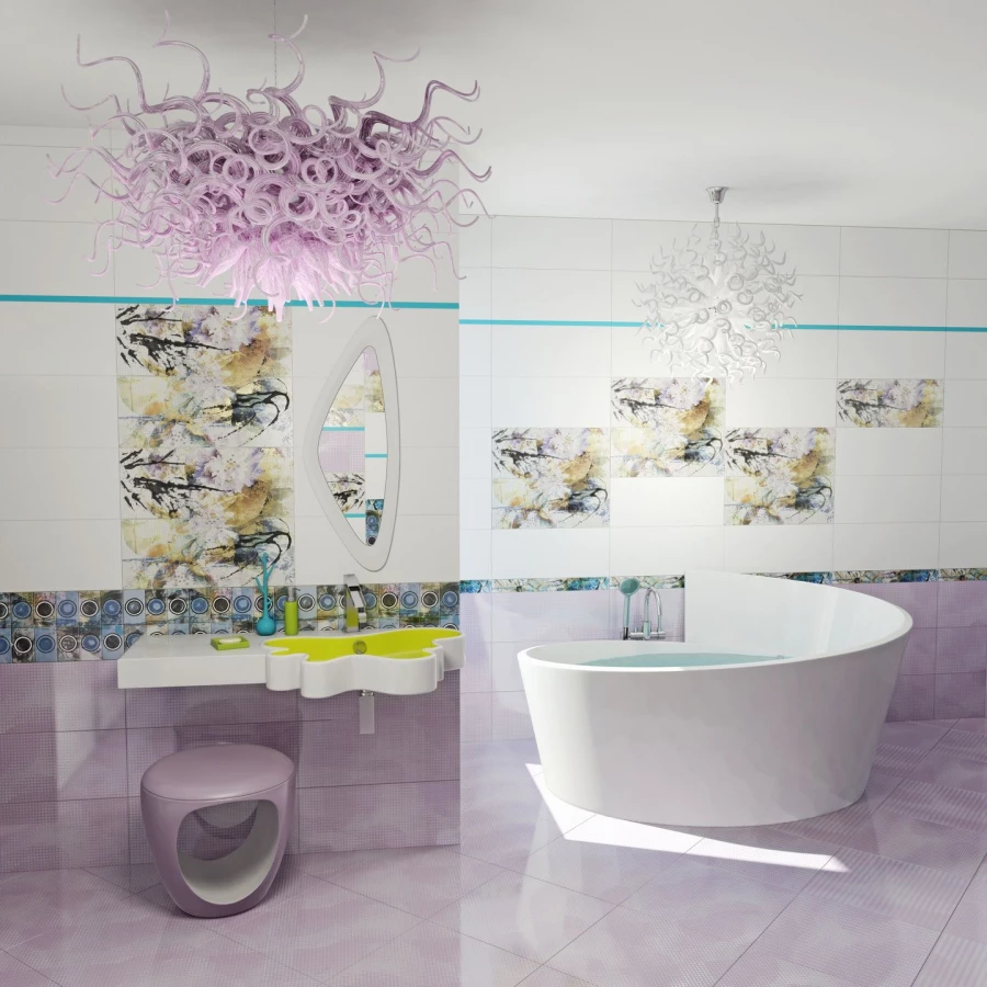 Керамогранит Gracia Ceramica Fantasy light светло-сиреневый PG 01 010401002186 45х45см