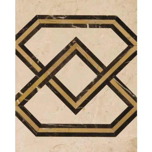 Плитка настенная Marmocer Waterjet 32 Border глянцевая бежевая PJD-SDPH032 25x20 см