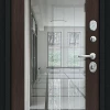 Входная дверь Bravo Флэш 205x96 Букле черное/Wenge Veralinga левое открывание