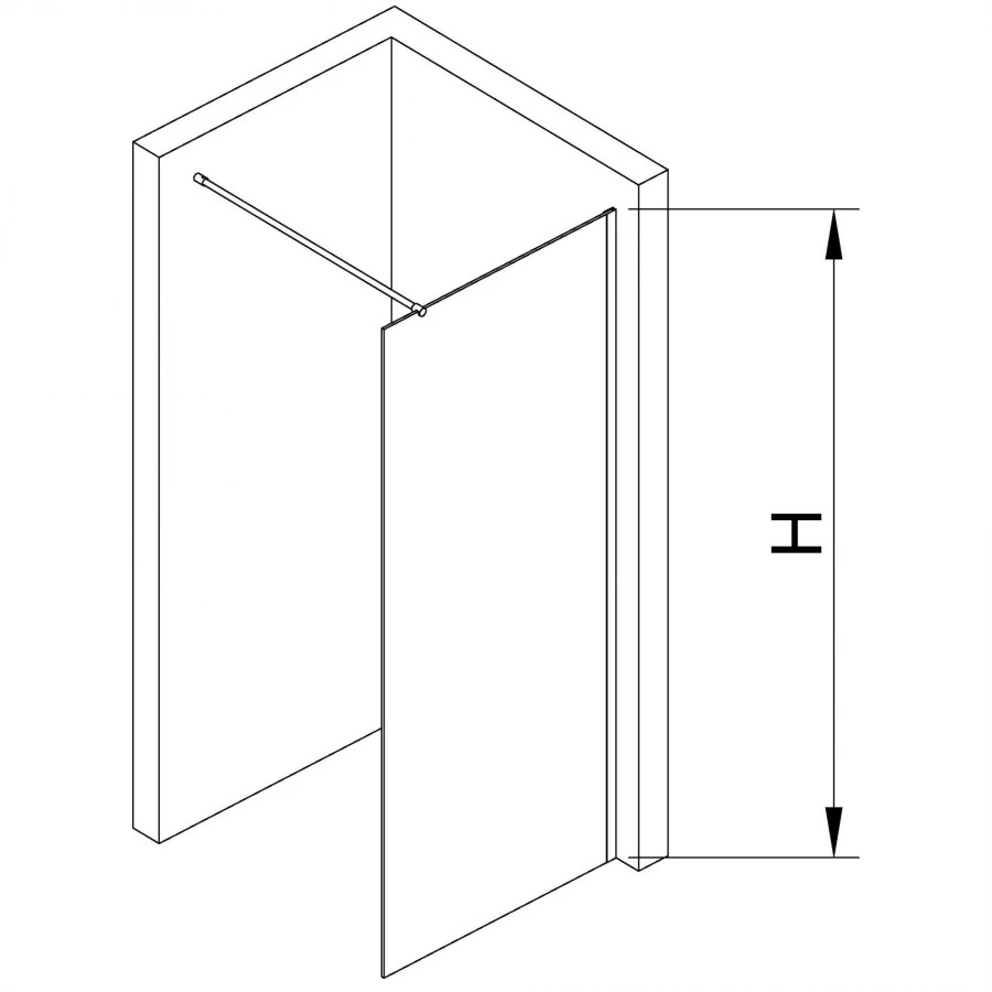 Перегородка для душа RGW WA-002 35100209-11 900 прозрачное