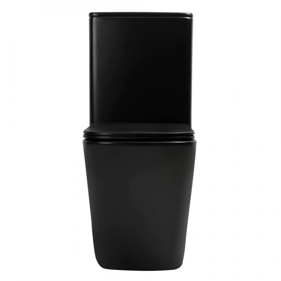 Унитаз Abber Rechteck компакт черный матовый безободковый смыв торнадо AC1210TMB