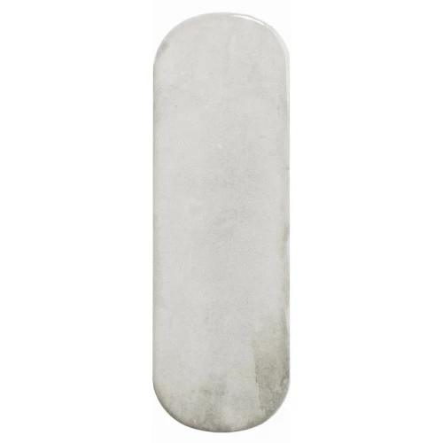 Плитка настенная DNA Calema Oval Cloud Gloss глянцевая светло-серая 16х5,2 см