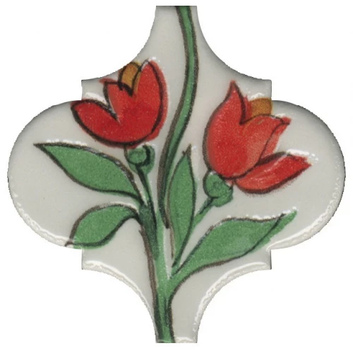 Декор Kerama Marazzi Авейру 5 глянцевый красный VT/A313/65000 6,5x6,5 см