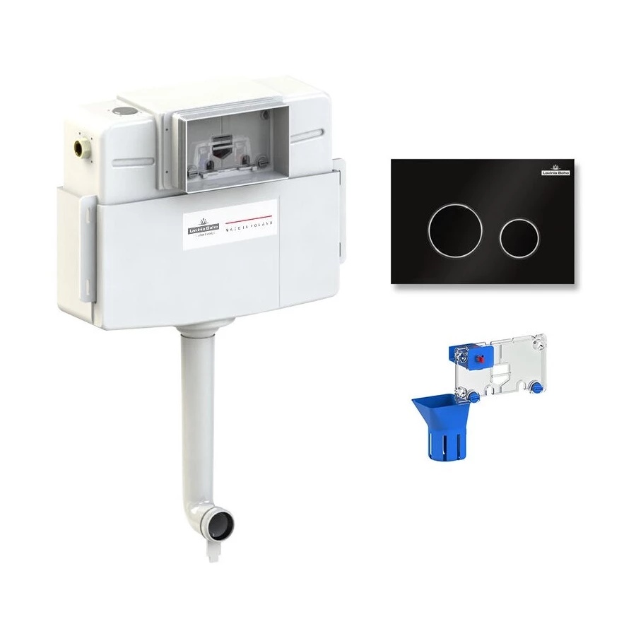 Комплект бачка скрытого монтажа для приставного унитаза Lavinia Boho Relfix 77030061 (комплект 3 в 1)