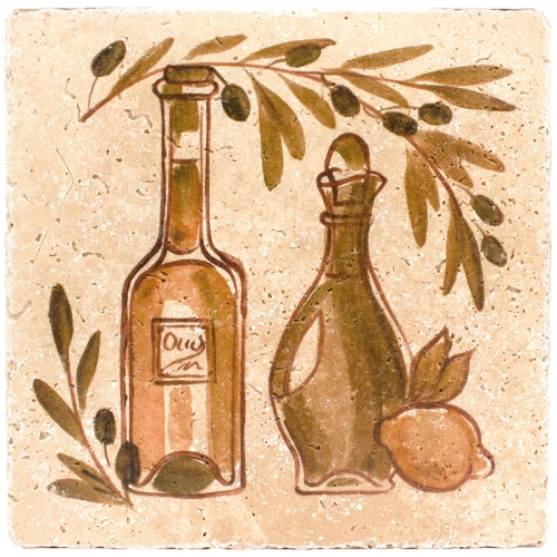 Натуральный травертин Stone4Home Provance Оливки №3 20x20 см