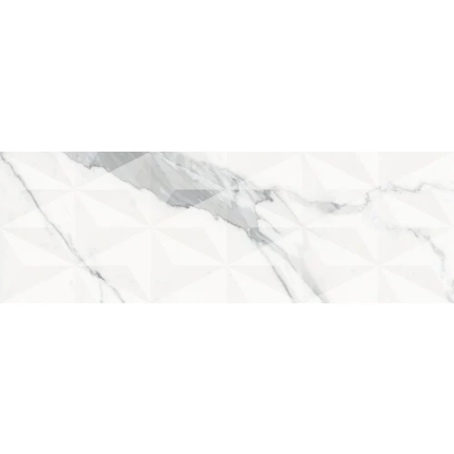 Плитка настенная Dogma Elegante Statuario Triangolo Shine Rettificato глянцевая белая NEO93103D 90x30 см