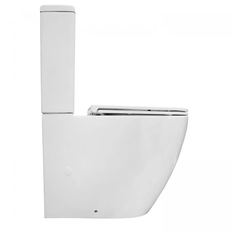 Унитаз-компакт Azario Grado напольный смыв торнадо безободковый с бачком и сидением микролифт AZ-2141 UQ1 66.5х38х84.5 см