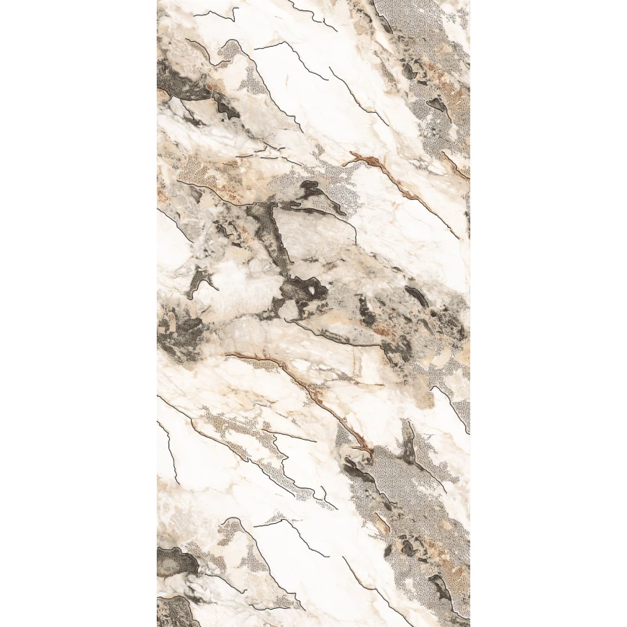 Керамогранит Casati Ceramica Carving Polished Gold GS Laos Gold Golden Carving золотой 120х60 см