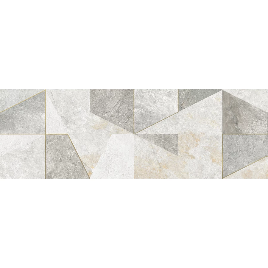 Плитка настенная ALMA Ceramica Land матовая серая TWU3090LAN17R 90х30 см