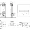 Унитаз Lavinia Boho Relfix One Rimless 75110327 (комплект 9 в 1)