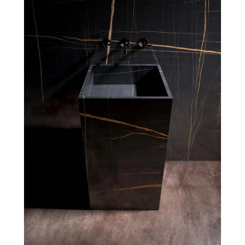 Керамогранит Xtone Ныло Ноир Полишед 02 / Nylo Noir Polished 02 G-1054 черный 100334182 320х160 см
